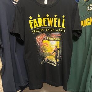 Elton John Farewell Yellow Brick Road 2019 Tour T-Shirt Black Size Medium